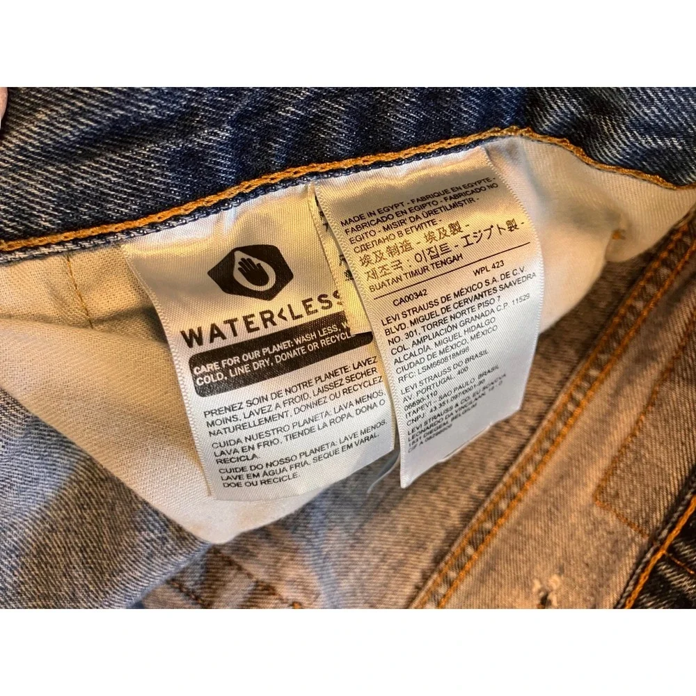 Levi's 550 Relaxed Fit Jeans Mens 50x30 Blue Medium Wash Tapered Leg 01550-4086
